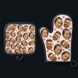 Personalised Face Custom Photo With Heart Couple Oven Mitt & Pot Holder Set<br><div class="desc">Funny Custom Oven Mitt & Pot Holder Set with Your Face,  and your lover Baking Gifts for Women or Men for Kitchen Cooking,  BBQ,  Grillin faces Photo pattern,  great gifts Whether it's a housewarming,  a friend's birthday,  wedding or any occasion.</div>