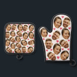 Personalised Face Custom Photo With Heart Couple Oven Mitt & Pot Holder Set<br><div class="desc">Funny Custom Oven Mitt & Pot Holder Set with Your Face,  and your lover Baking Gifts for Women or Men for Kitchen Cooking,  BBQ,  Grillin faces Photo pattern,  great gifts Whether it's a housewarming,  a friend's birthday,  wedding or any occasion.</div>