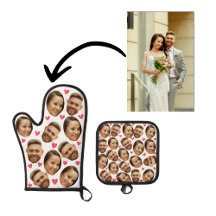 Personalised Face Custom Photo With Heart Couple