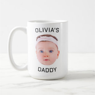 Personalised Face Mug, Custom Baby Mug, Dad Gift Coffee Mug