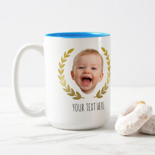 Personalised Face Photo Funny Two-Tone Coffee Mug