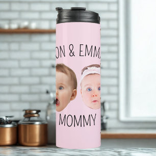 Personalised Face Photo Kids, Mother's Day Gift Thermal Tumbler