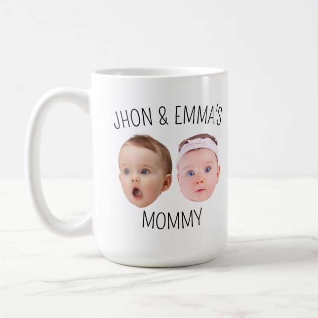 Personalised Face Photo Mug, Mother's Day Gift Coffee Mug (Left)