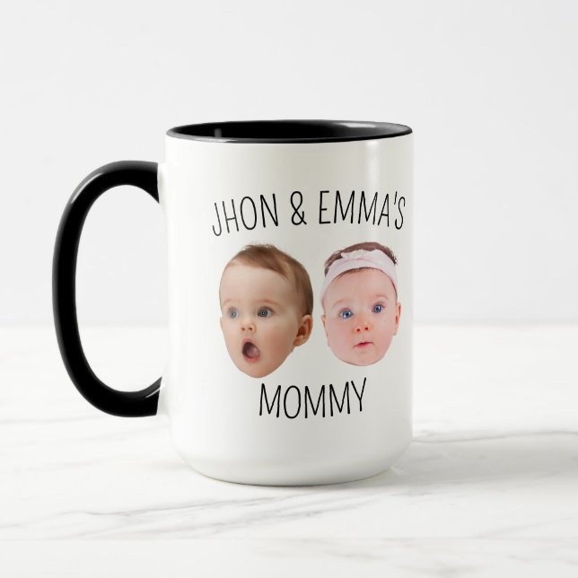 Personalised Face Photo Mug, Mother's Day Gift Mug (Left)
