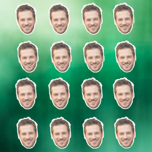 Personalised Face Stickers, Custom Face, Photo