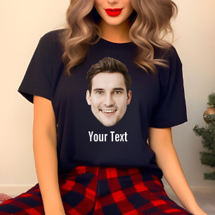 Personalised Face Text Custom Birthday Crew Party T-Shirt