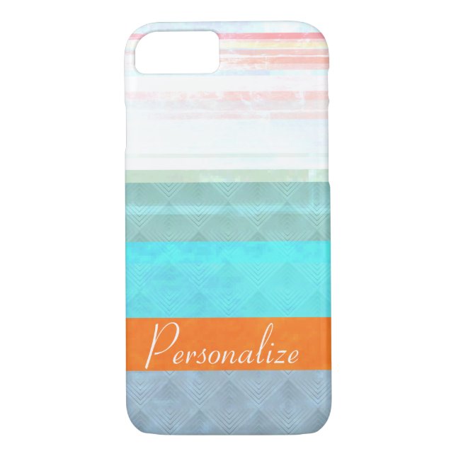 Personalised Faded & Weathered Stripes Case-Mate iPhone Case (Back)
