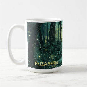 Personalised Fairy Light Forest Coffee Mug