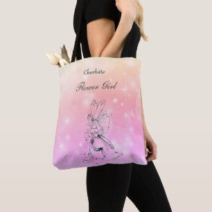 Personalised Fairy Wedding Flower Girl Tote Bag