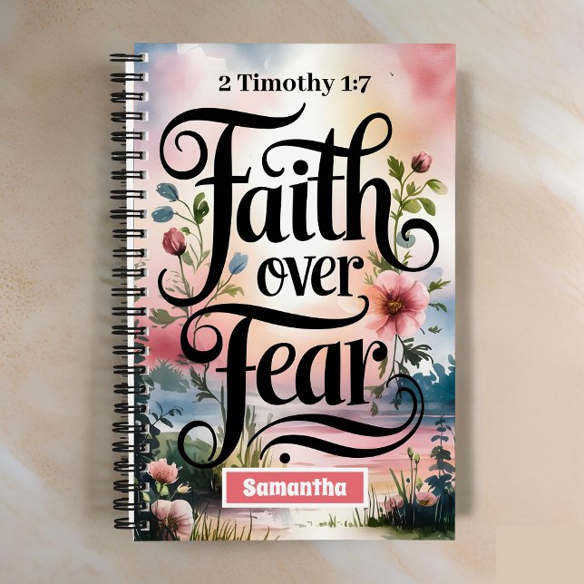 Personalised Faith Over Fear Christian Journal (Creator Uploaded)