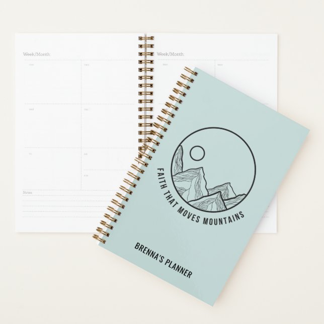 Personalised Faith that Moves Mountains Christian Planner (Display)