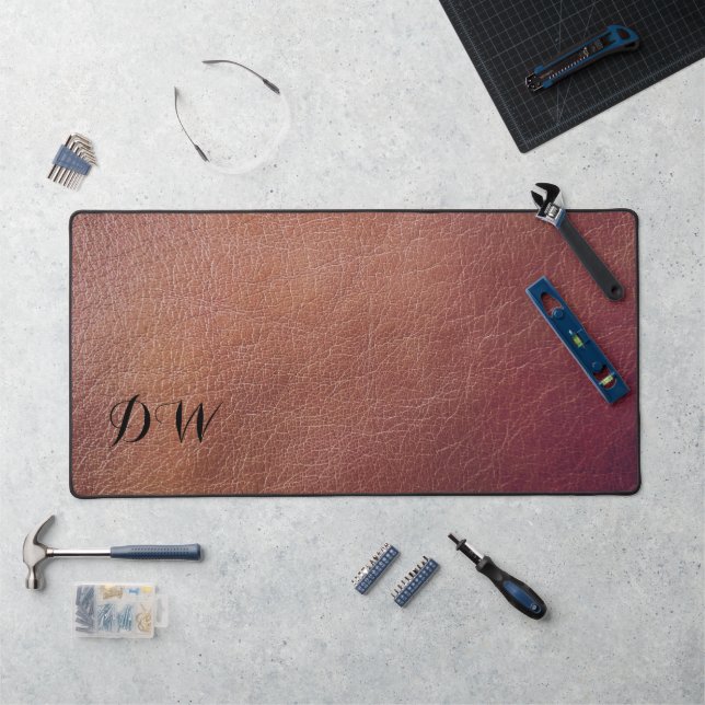 Personalised Fake Leather Desk Mat (Workstation)