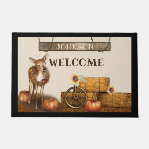 Personalised Fall Door Mat
