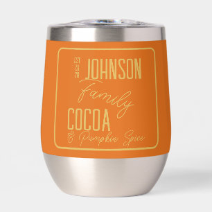 Personalised Fall Family Pumpkin Spice