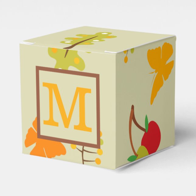 Personalised Fall Favour Box (Front Side)