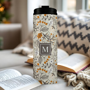 Personalised Fall Foliage Thermal Tumbler