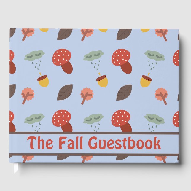 Personalised Fall Guest Book (Front)