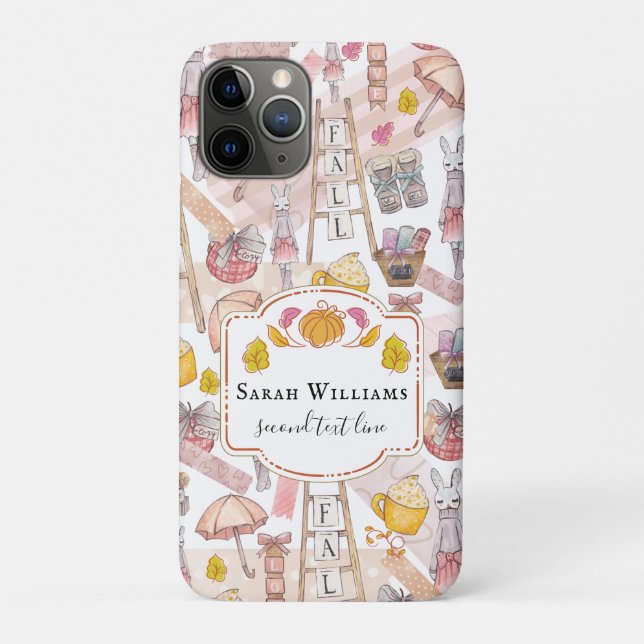 Personalised Fall Hand painted elements Case-Mate iPhone Case (Back)
