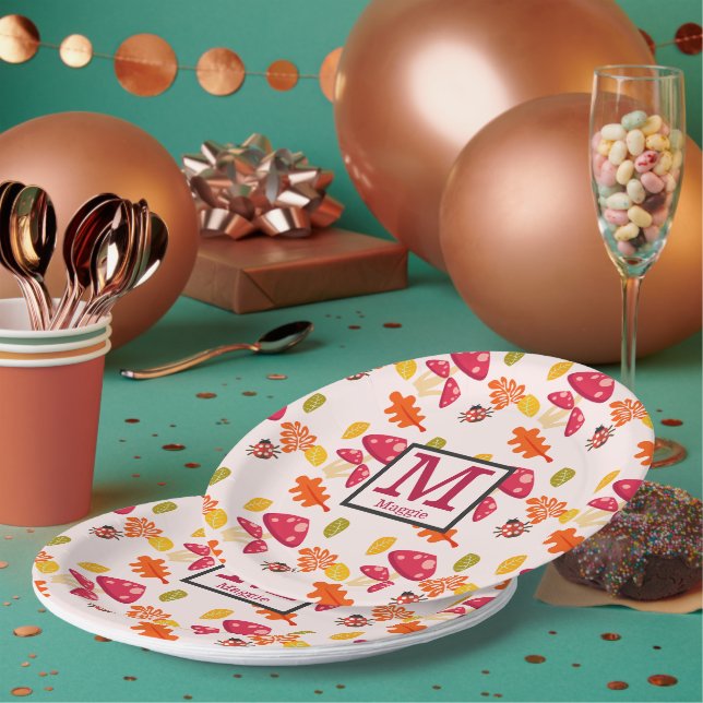 Personalised Fall Paper Plates (Multi)