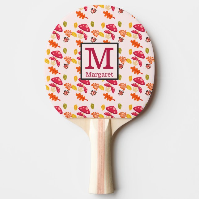 Personalised Fall  Ping Pong Paddle (Front)