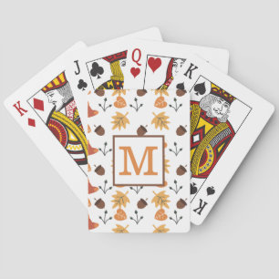 Personalised Fall Playing Cards