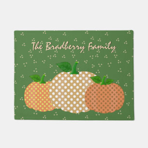 Personalised Fall Pumpkins Door Mat