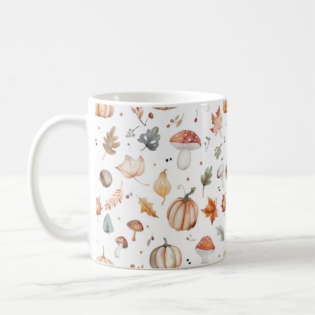 Personalised Fall-Themed Coffee Mug (Left)