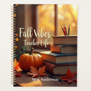 Personalised Fall Vibes Teacher Life Planner