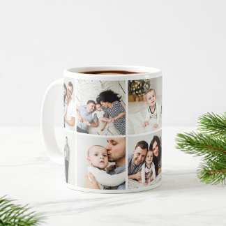 Personalised Family 10 Photo Collage Coffee Mug