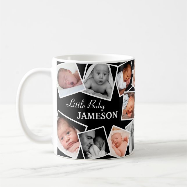Personalised Family 17 Photo Collage Coffee Mug (Left)
