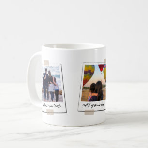 Personalised Family 3 Photo Custom Collage Coffee Mug