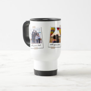Personalised Family 3 Photo Custom Collage Travel Mug