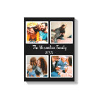 Personalised family 4 photo collage template
