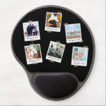 Personalised Family 6 Photo Custom Collage Gel Mouse Mat<br><div class="desc">Personalised custom photos of your family or friends framed in an instant photo look design. Easily customise the template with your own personal photos and text. Customise background colour to any colour you wish. Ideal personal gift for yourself or for a birthday, Christmas, Valentine's day, Mother's day, Father's day or...</div>