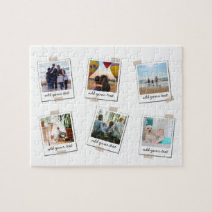 Personalised Family 6 Photo Custom Collage Jigsaw Puzzle