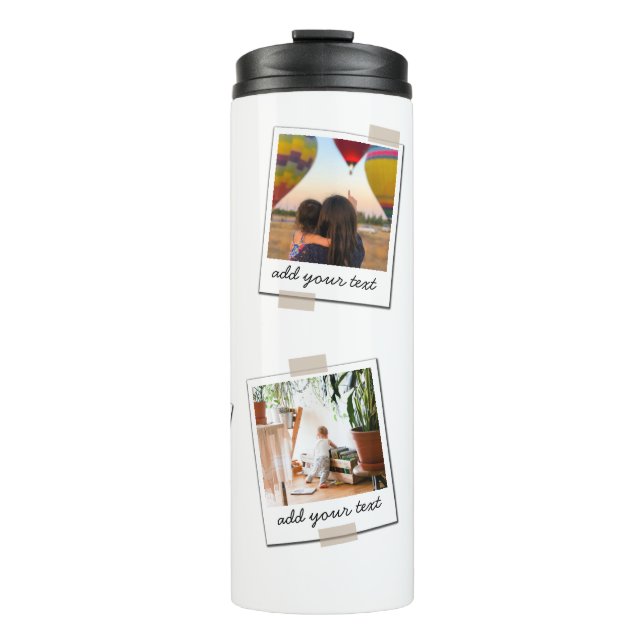 Personalised Family 6 Photo Custom Collage Thermal Tumbler (Front)