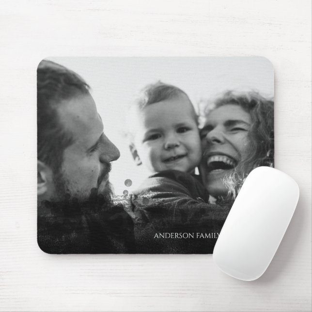 Personalised Family Abstract Overlay Mouse Mat (With Mouse)
