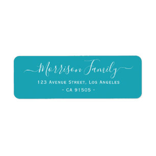personalised family address label