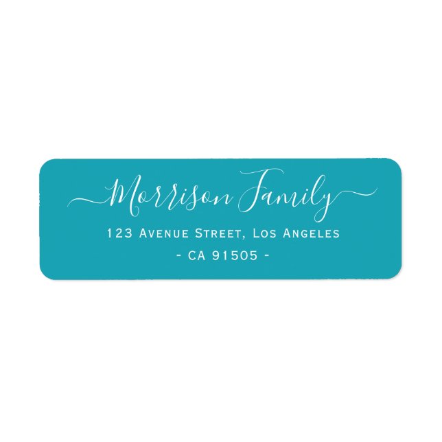 personalised family address label (Front)