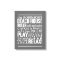 Personalised Family Beach House Rules Grey | White