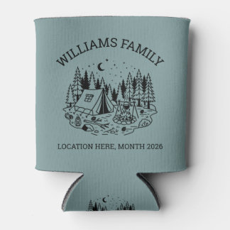 Personalised Family Camping Vacation Can Cooler