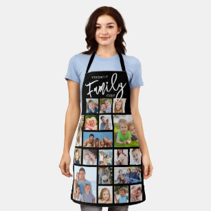 Personalised FAMILY CHEF 19 Photo Collage Custom Apron