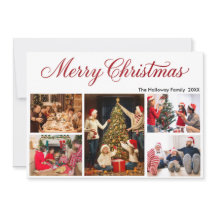 Personalised Family Christmas 5 Photos & name