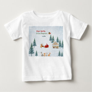 Personalised Family Christmas Baby T-Shirt