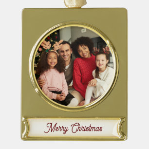 Personalised Family Christmas Banner Ornament