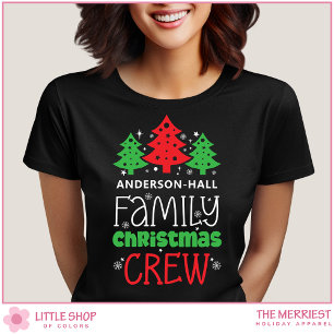 Personalised Family Christmas Crew T-Shirt