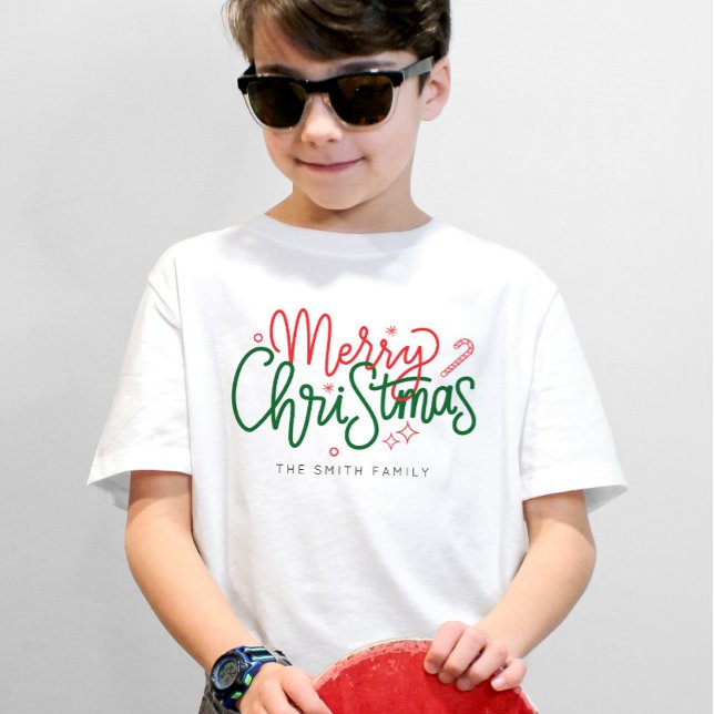 Personalised Family Christmas Family Name T-Shirt (Creator Uploaded)