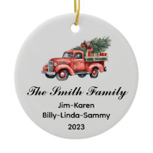 Personalised Family Christmas Keepsake