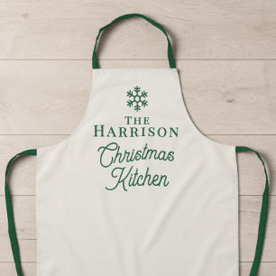 Personalised Family Christmas Kitchen Apron