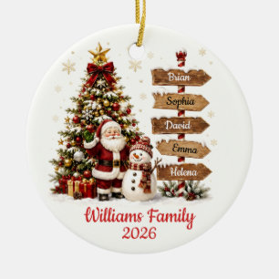 Personalised Family Christmas Ornament
